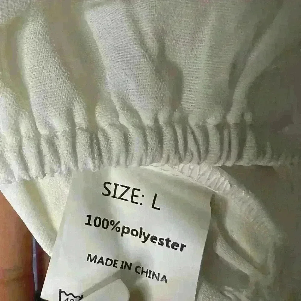 White Crop Top Blouse - Picture 3 of 3